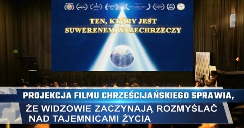 Projekcja filmu chrześcijańskiego sprawia, że widzowie zaczynają rozmyślać nad tajemnicami życia